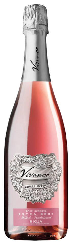vivanco cuvee inedita extra brut reserva rosado